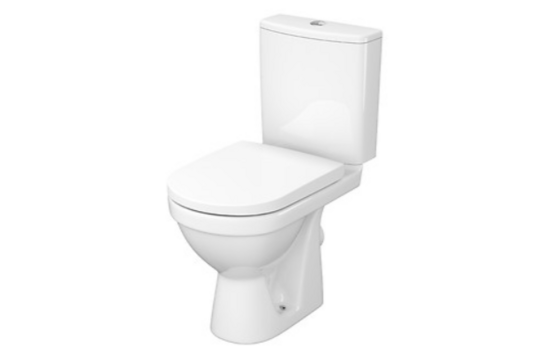 Cersanit wc pods Zip Simpleon Compact ar SC vāku, horizontāls izvads, balts